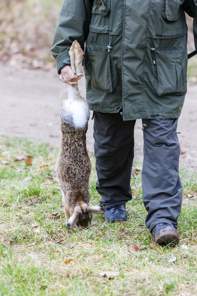 捕獲したハンターは — ストック写真