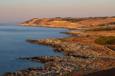 Torre Sant Emiliano, Otranto, Salento kıyıları, Apulia bölgesi, İtalya