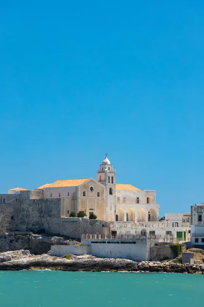 Παλιά Πόλη Vieste Περιφέρεια Apulia Ιταλία — Φωτογραφία Αρχείου