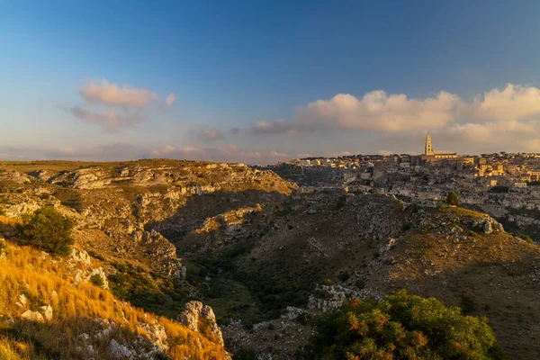 Объект Unesco Древний Город Матера Sassi Matera Юге Италии — стоковое фото