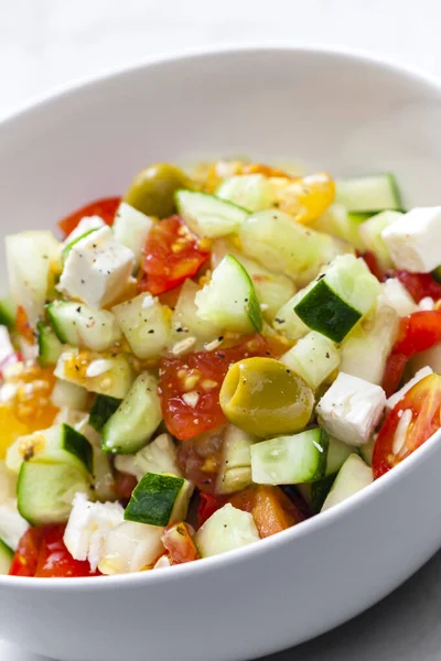 Salade Légumes Fromage Feta — Photo