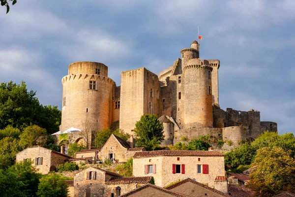 Bonaguil Castle Lot Garonne Frankrike – stockfoto