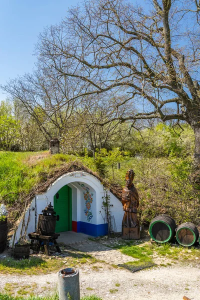 Group Typical Outdoor Wine Cellars Plze Petrov Southern Moravia Czech — Stock Photo, Image