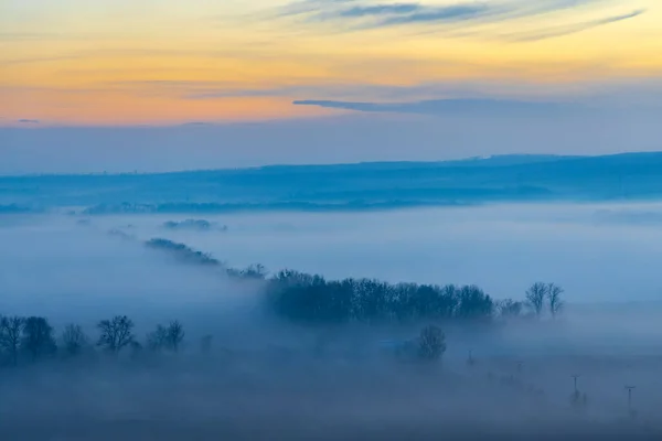 Atardecer Sobre Palava Moravia Del Sur República Checa — Foto de Stock