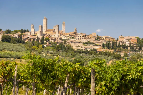 San Gimignano Unesco Toskania Włochy — Zdjęcie stockowe