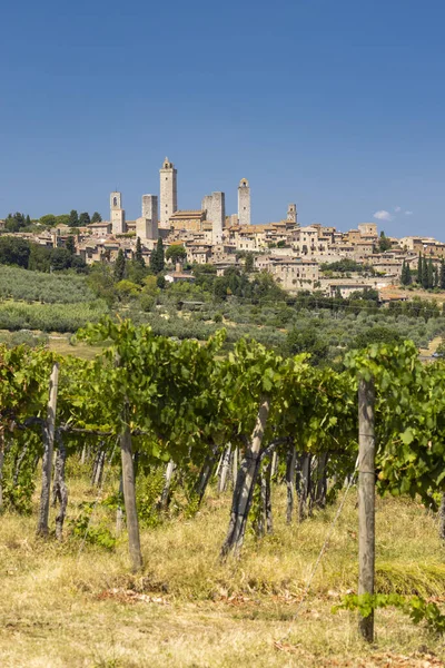 San Gimignano Unesco Toskánsko Itálie — Stock fotografie