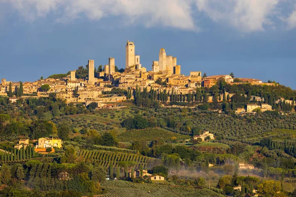 San Gimignano Unesco Telephely Toszkána Olaszország — Stock Fotó