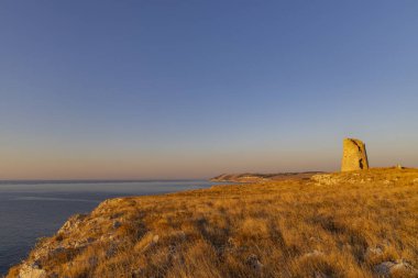 Torre Sant Emiliano, Otranto, Salento kıyıları, Apulia bölgesi, İtalya