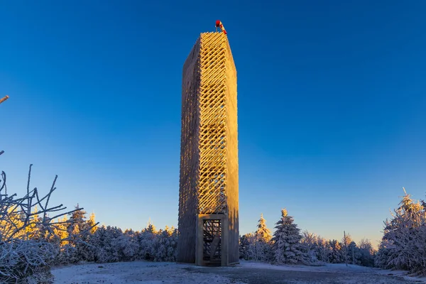 Lookout Tower Velka Destna Orlicke Mountains Eastern Bohemia Czech Republic — Stock Photo, Image