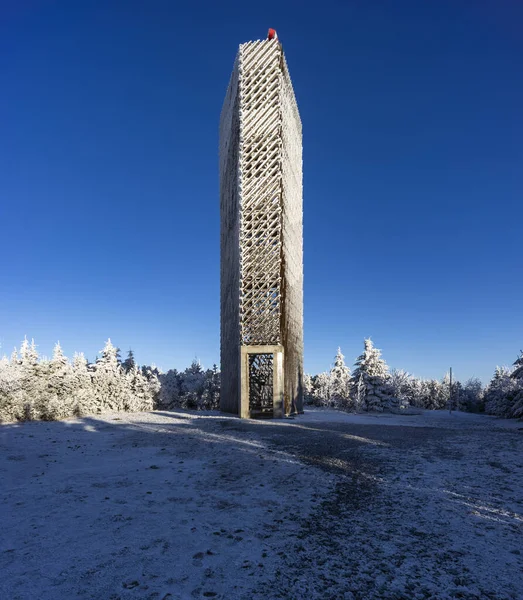 Uitkijktoren Velka Destna Orlicke Mountains Oost Bohemen Tsjechië — Stockfoto