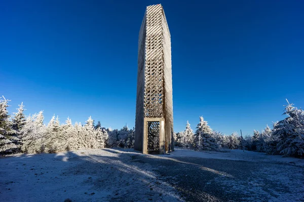 Uitkijktoren Velka Destna Orlicke Mountains Oost Bohemen Tsjechië — Stockfoto