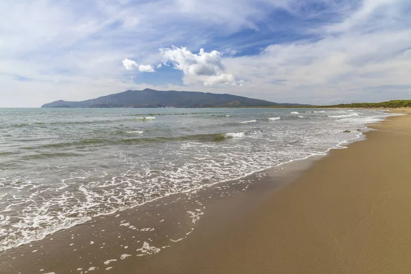 Cartello Beach Orbetello Tuscany Italy — Stok fotoğraf