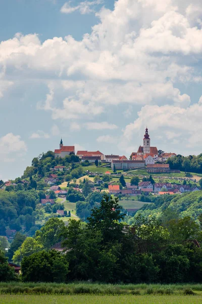 Stadt Straden Und Weinberge Der Steiermark Österreich — Stockfoto