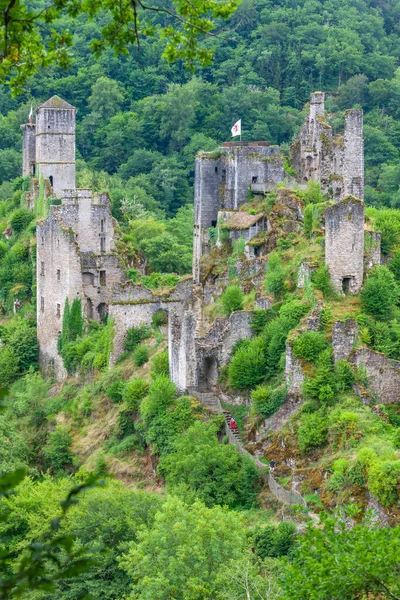 Les Tours Merle Medieval Fortress Correze France — Stock Photo, Image
