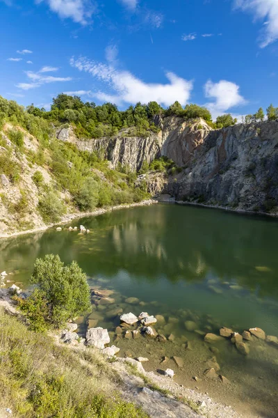 Überflutete Ehemalige Mine Der Nähe Von Benatina Bezirk Sobrance Region — Stockfoto