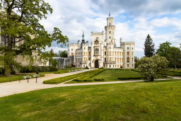 Castillo Hluboka Nad Vltavou Sur Bohemia República Checa — Foto de Stock