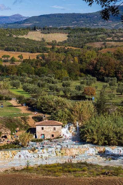 Cascate Del Mulino Saturnia Toskana Italien — Stockfoto