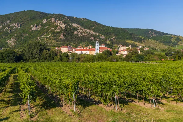 Durnstein Com Ruínas Castelo Região Wachau Local Unesco Baixa Áustria — Fotografia de Stock