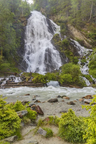 Schleierwasserfall Kails Grosglockner High Tauern Austria — Stock Photo, Image