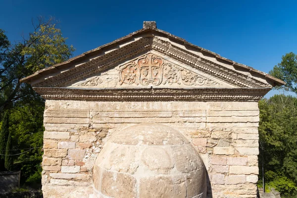 Clitumnus Tempel Tidig Medeltida Kyrka Unesco Världsarvslista Pissignano Nära Campello — Stockfoto