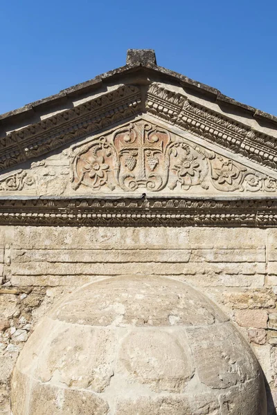 Tempio Clitumnus Chiesa Altomedievale Patrimonio Mondiale Unesco Pissignano Vicino Campello — Foto Stock