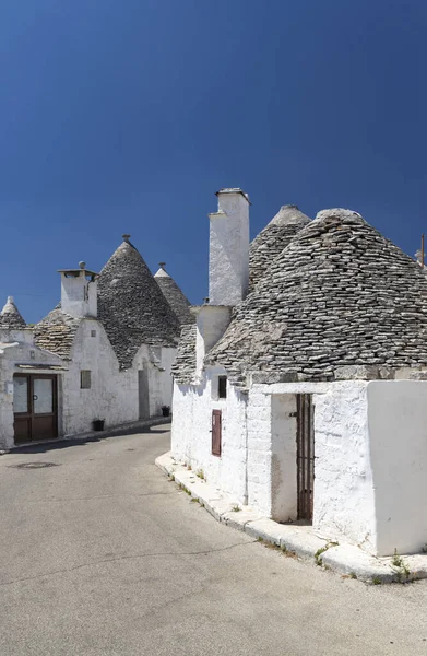 Σπίτια Trulli Στο Alberobello Τοποθεσία Unesco Περιοχή Apulia Ιταλία — Φωτογραφία Αρχείου