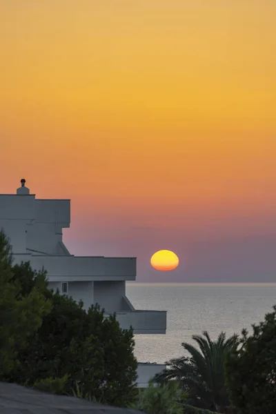 Sunset Rodi Garganico National Park Gargano Apulia Olaszország — Stock Fotó