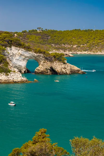 Arco San Felice Vieste National Park Gargano Apulia Italy — Stock Photo, Image