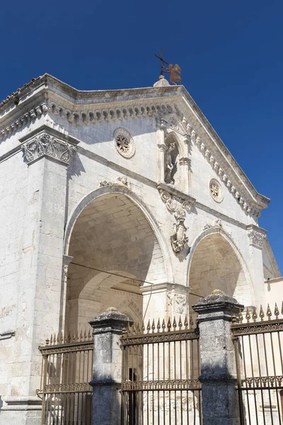 Heiligtum Von San Michele Arcangelo Unesco Stätte Monte Santangelo Apulien — Stockfoto