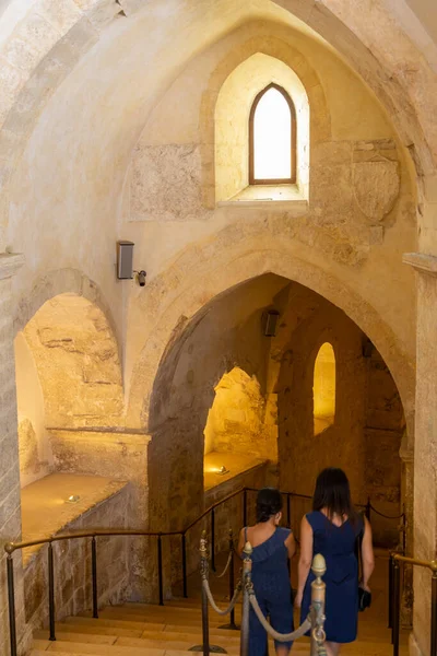 Santuario San Michele Arcangelo Sitio Unesco Monte Santangelo Puglia Italia —  Fotos de Stock