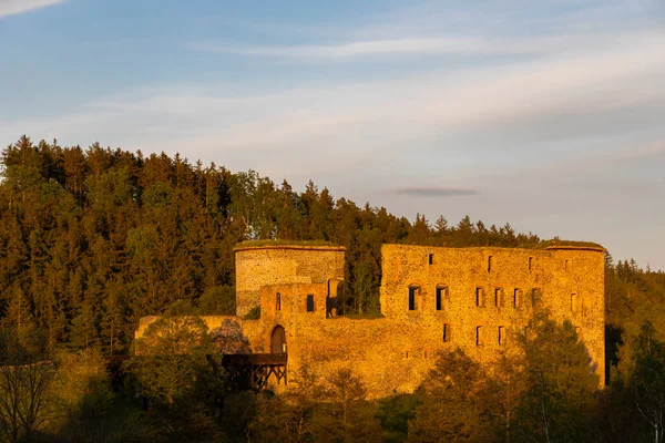 Ruines Château Krakovec Bohême Centrale République Tchèque — Photo