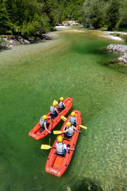 Rafting, Sava Bohinjka Triglav Ulusal Parkı, Slovenya