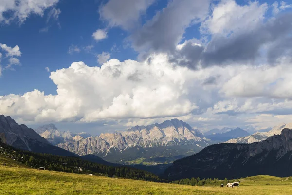 Krajobraz Pobliżu Passo Giau Dolomitach Włochy — Zdjęcie stockowe