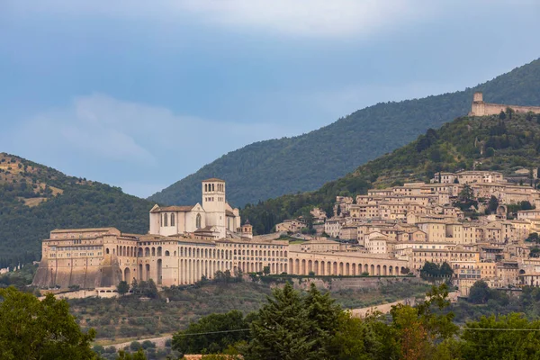 Πανοραμική Θέα Της Παλιάς Πόλης Assisi Επαρχία Perugia Περιφέρεια Umbria — Φωτογραφία Αρχείου