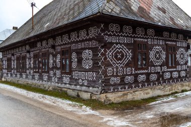 Boyanmış halk evi, Slovakya 'daki UNESCO köyü Cicmany