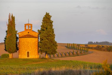 Madonna di Vitaleta Kilisesi, San Quirico d Orcia, Toskana, İtalya