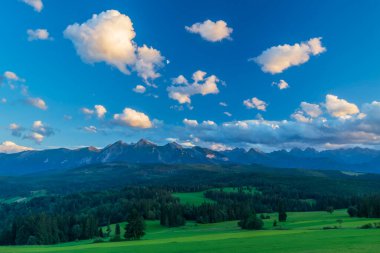 Jurgow yakınlarındaki High Tatras, Polonya manzarası