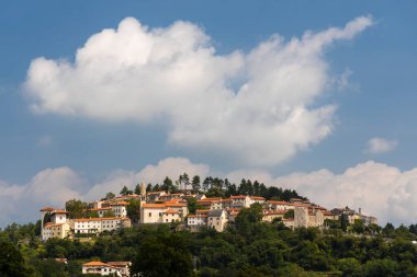 Slovenya 'nın Gorice bölgesindeki Vipava vadisi