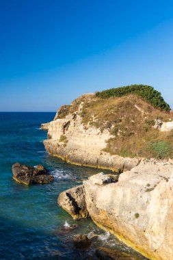 Roca Vecchia, Torre di Roca Vecchia yakınlarındaki arkeolojik alan, Apulia, İtalya
