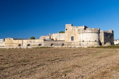 Castello di Acaya kalesi, Lecce ili, Apulia, İtalya