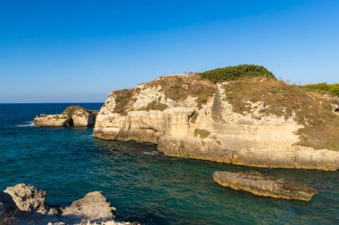 Roca Vecchia, Torre di Roca Vecchia yakınlarındaki arkeolojik alan, Apulia, İtalya