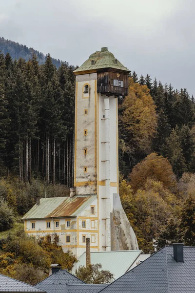 Old Mining Tower Arnoldstein Land Carinthia Austria — Stock Photo, Image