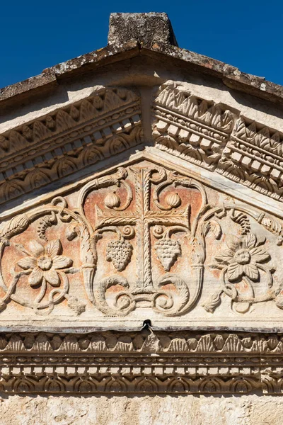 Clitumnus Tempel Tidig Medeltida Kyrka Unesco Världsarvslista Pissignano Nära Campello — Stockfoto