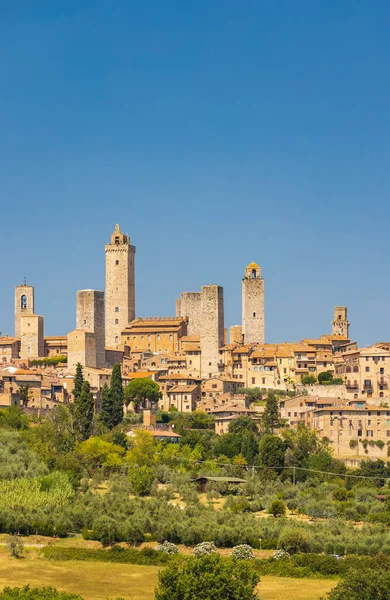 San Gimignano Unescon Sivusto Toscana Italia — kuvapankkivalokuva