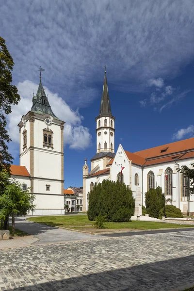 Balai Kota Lama Dan Gereja James Levoca Situs Unesco Slowakia — Stok Foto