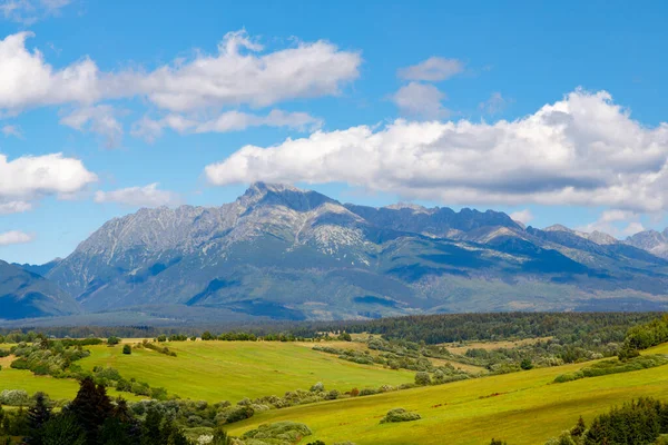 Wysokie Tatry Dominującą Górą Krivan Słowacja — Zdjęcie stockowe