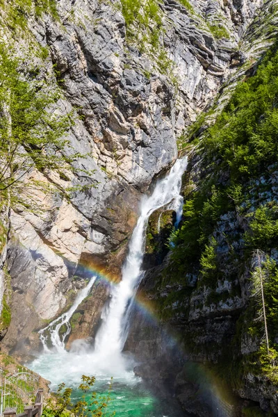 Vattenfall Savica Triglavski Nationalpark Slovenien — Stockfoto