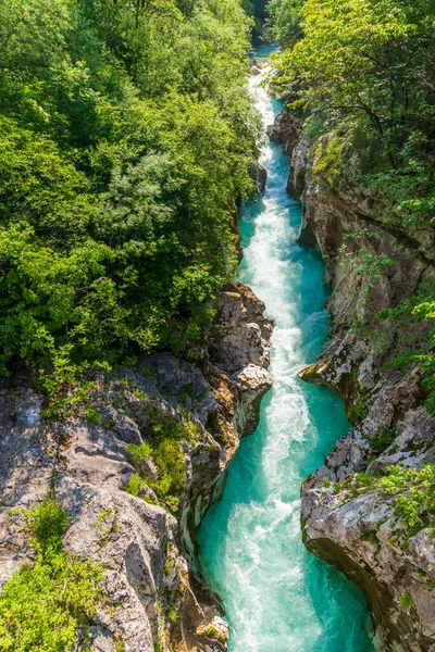 Rriver Soca Triglavski Nationalpark Slovenien — Stockfoto