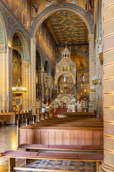 Interior Catedral Pecs Provincia Baranya Hungría — Foto de Stock