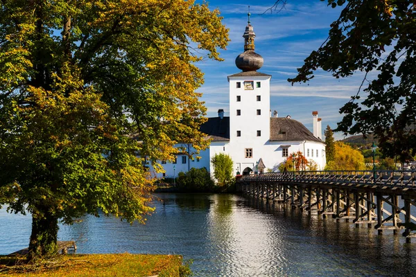 Gmunden Kastély Tavon Ausztria — Stock Fotó